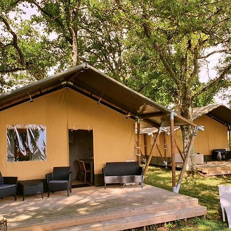 Glamping Les Arbres, Luxe Safaritent Met Zwembad Cronat Eksteriør bilde
