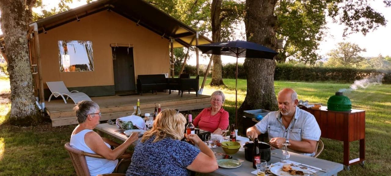 Glamping Les Arbres, Luxe Safaritent Met Zwembad Cronat Eksteriør bilde