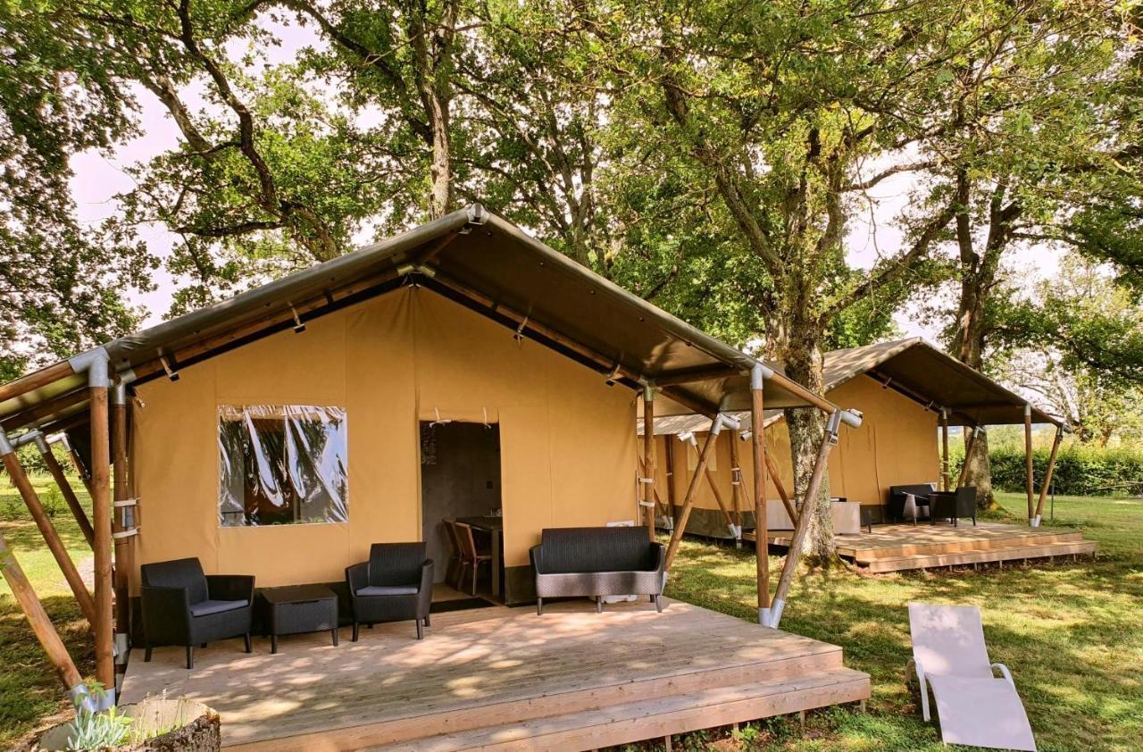 Glamping Les Arbres, Luxe Safaritent Met Zwembad Cronat Eksteriør bilde